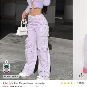 Fashion Nova Purple Flare Jeans